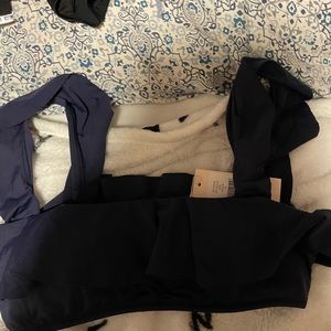 Size M navy blue Bathing suit top. brand- eberjey